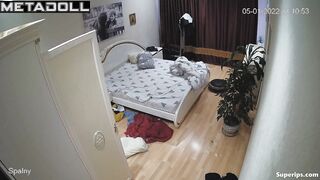European married couple fucks in their bed