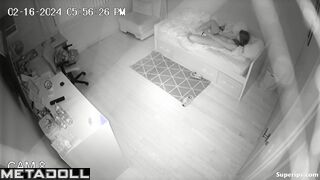 Gorgeous girl masturbates in a video call