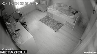 Gorgeous girl masturbates in a video call