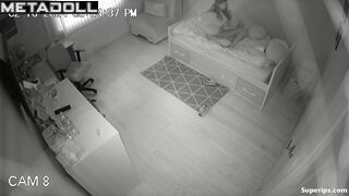Gorgeous girl masturbates in a video call