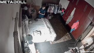 Gorgeous blonde nurse changes her clothes