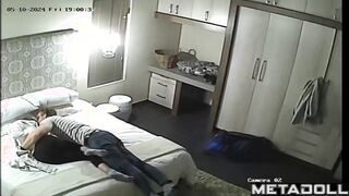 Gorgeous blonde nurse changes her clothes