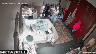 Gorgeous blonde nurse changes her clothes