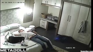 Gorgeous blonde nurse changes her clothes