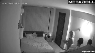 Russian prostitute woman fucks with several men