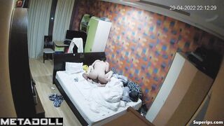 Petite Ukrainian girl rides her boyfriend