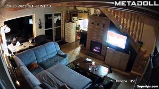 European blonde mom gets fucked on the couch