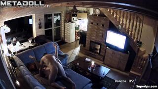 European blonde mom gets fucked on the couch