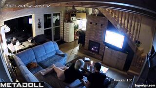 European blonde mom gets fucked on the couch