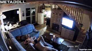 European blonde mom gets fucked on the couch