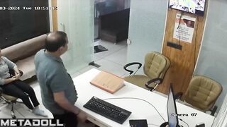 Cheating wife in the work office 2024