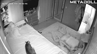 Amateur couple having sex in a hotel on vacation live