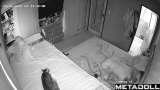 Amateur couple having sex in a hotel on vacation live