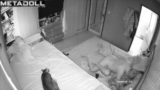 Amateur couple having sex in a hotel on vacation live
