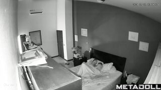 Big tits Uruguayan brunette MILF wets the bed while fucking spy cam record
