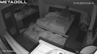 Swiss parents having sex on the couch
