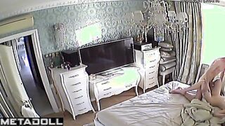 Amazing Greek married coiple does the 69 hidden IP camera