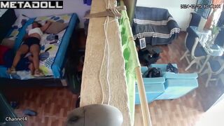 Fat German blonde student girl pleases her husband spy cam record