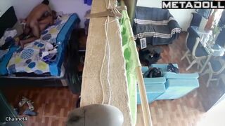 Fat German blonde student girl pleases her husband spy cam record