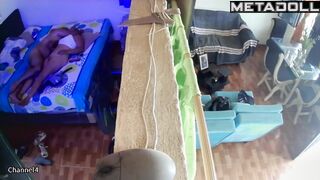 Fat German blonde student girl pleases her husband spy cam record