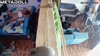 Fat German blonde student girl pleases her husband spy cam record