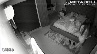 Amazing English newly married couple fuck wildly in their bed leaked record