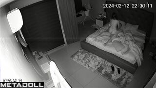Amazing English newly married couple fuck wildly in their bed leaked record