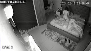 Amazing English newly married couple fuck wildly in their bed leaked record