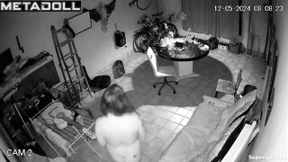 Poor Latin couple fucks in a garage