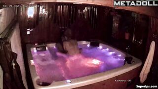 Busty blonde woman gets fucked in the Jacuzzi