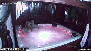 Busty blonde woman gets fucked in the Jacuzzi