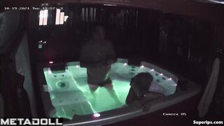 Busty blonde woman gets fucked in the Jacuzzi