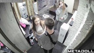 Ukrainian teenage girls are changing clothes