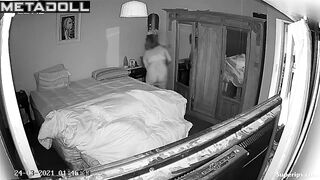 Granny Latina masturbates in her bed