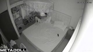Latina girl is discovered masturbating by her husband