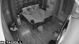 Skinny married couple fucking in their bed