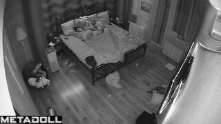 Skinny married couple fucking in their bed