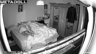 Hot man gives oral sex to his sleeping wife