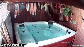 Old man fucks a young girl in the Jacuzzi