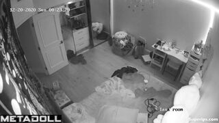 Hot brunette girl makes a sex video call