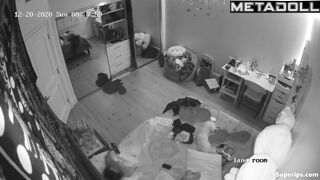 Hot brunette girl makes a sex video call