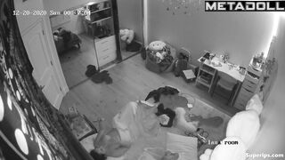 Hot brunette girl makes a sex video call