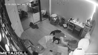 Hot brunette girl makes a sex video call