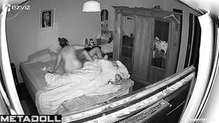 Old Latin couple fucks in their bed