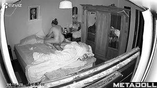 Old Latin couple fucks in their bed