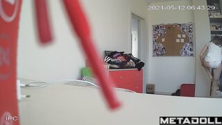 Gorgeous German girl naked in her room