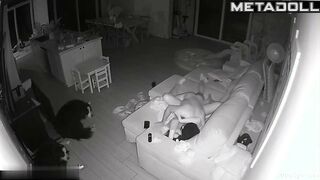 Young married couple fucks on their couch