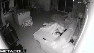 Young married couple fucks on their couch