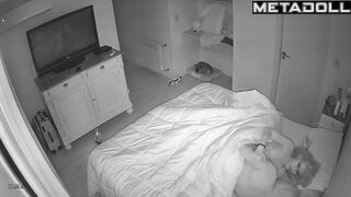 Single American redhead student girl fucked by her husband's boss for promotion voyeur cam