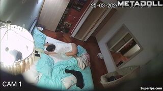 Teenage Latina girl masturbates while talking